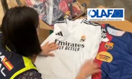 Incautadas en Madrid 1,5 toneladas de camisetas del Real Madrid y Barcelona falsificadas