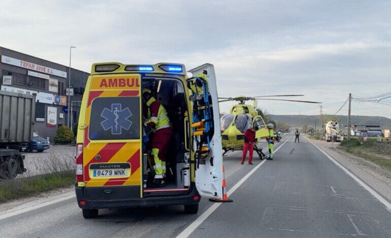 Un muerto y varios heridos en un accidente de tráfico en Arganda del Rey 