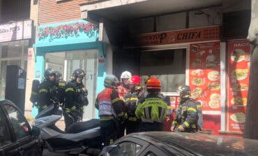 Cuatro heridos en el incendio de un kebab en Madrid 