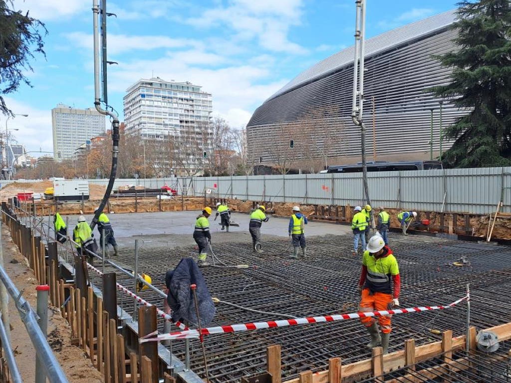 Avanzan las obras de la nueva estación de Metro Santiago Bernabéu, que será inaugurada en 2027