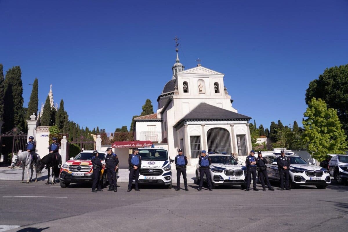 Madrid despliega más de 2.100 policías y 300 efectivos de SAMUR-PC para San Isidro