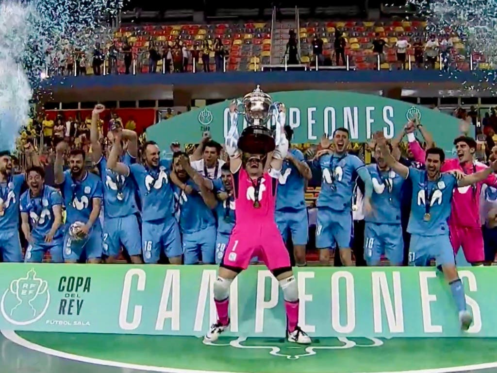 El Movistar Inter de Torrejón logra su tercera Copa del Rey tras aplastar al Jaén Paraíso Interior (6-1)