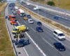 Un accidente en la A-2 en Torrejón de Ardoz provoca más de dos kilómetros de retenciones