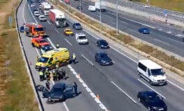 Un accidente en la A-2 en Torrejón de Ardoz provoca más de dos kilómetros de retenciones