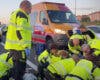 Un peatón herido grave tras ser atropellado por una moto en la A-4 en Villaverde 