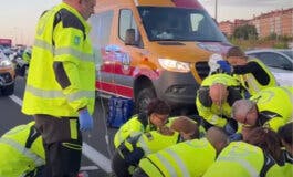 Un peatón herido grave tras ser atropellado por una moto en la A-4 en Villaverde 
