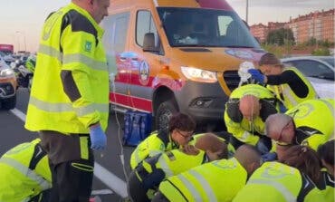 Un peatón herido grave tras ser atropellado por una moto en la A-4 en Villaverde 
