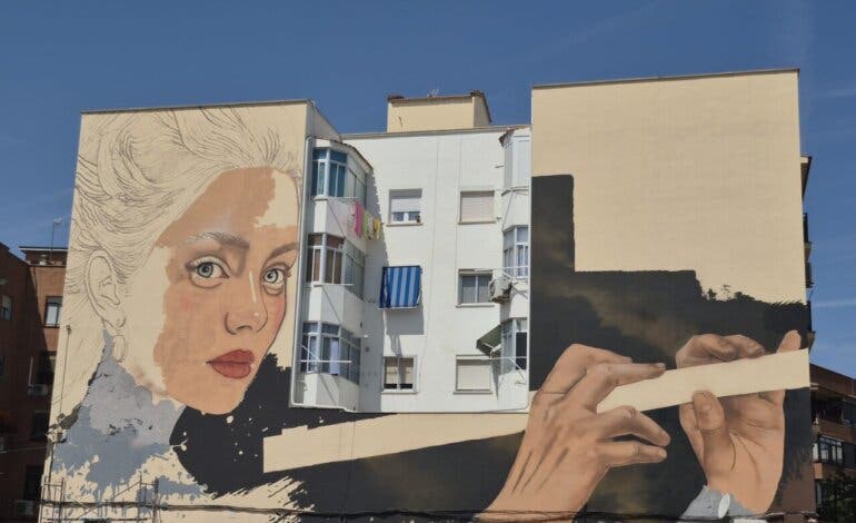Sfhir, el mejor muralista del mundo, lleva su arte urbano a Arganda