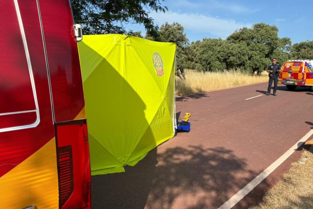 Herido grave un ciclista de 75 años en Madrid tras sufrir una caída al cruzársele un perro