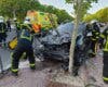 Cinco heridos, uno grave, al chocar un coche contra una valla en Majadahonda