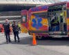 Herido grave un motorista tras sufrir un accidente en la M-30, a la altura de Ventas