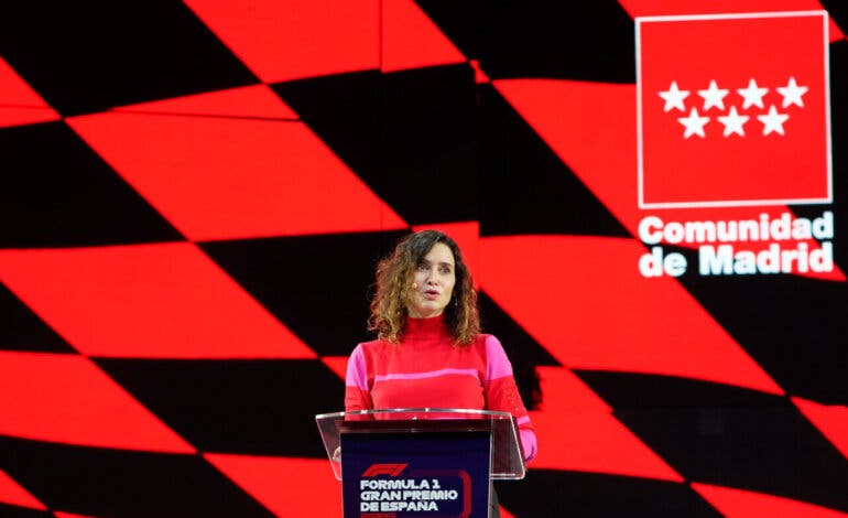 Ayuso celebra el regreso de la Fórmula 1: «Madrid vive los mejores años de su historia»