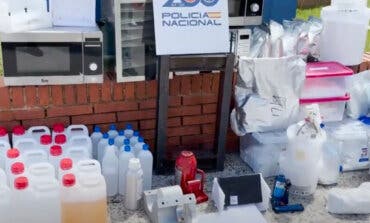 Desmantelan en Madrid un grupo criminal que distribuía cocaína desde un laboratorio clandestino