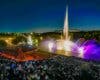 Agua, luz, sonido y bandas de música en las noches del Parque Europa de Torrejón
