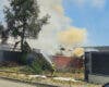 La alerta por el humo del incendio de Azuqueca se amplía a Villanueva de la Torre, Chiloeches y Cabanillas