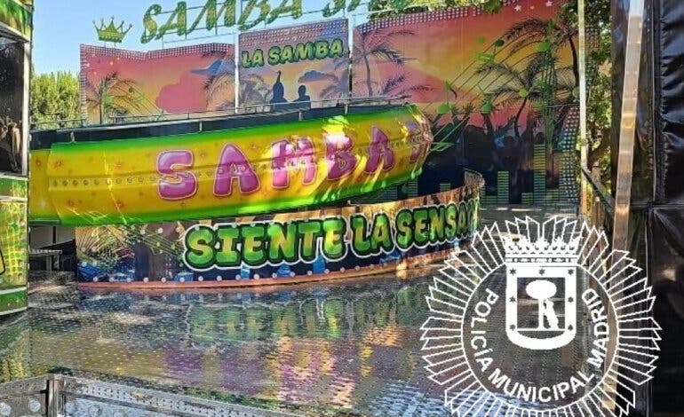Detenido un feriante en Vicálvaro por montar una atracción robada y sin seguro