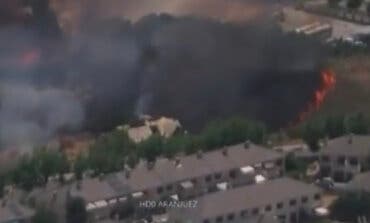 Un incendio de pasto arrasa 15 hectáreas en Aranjuez