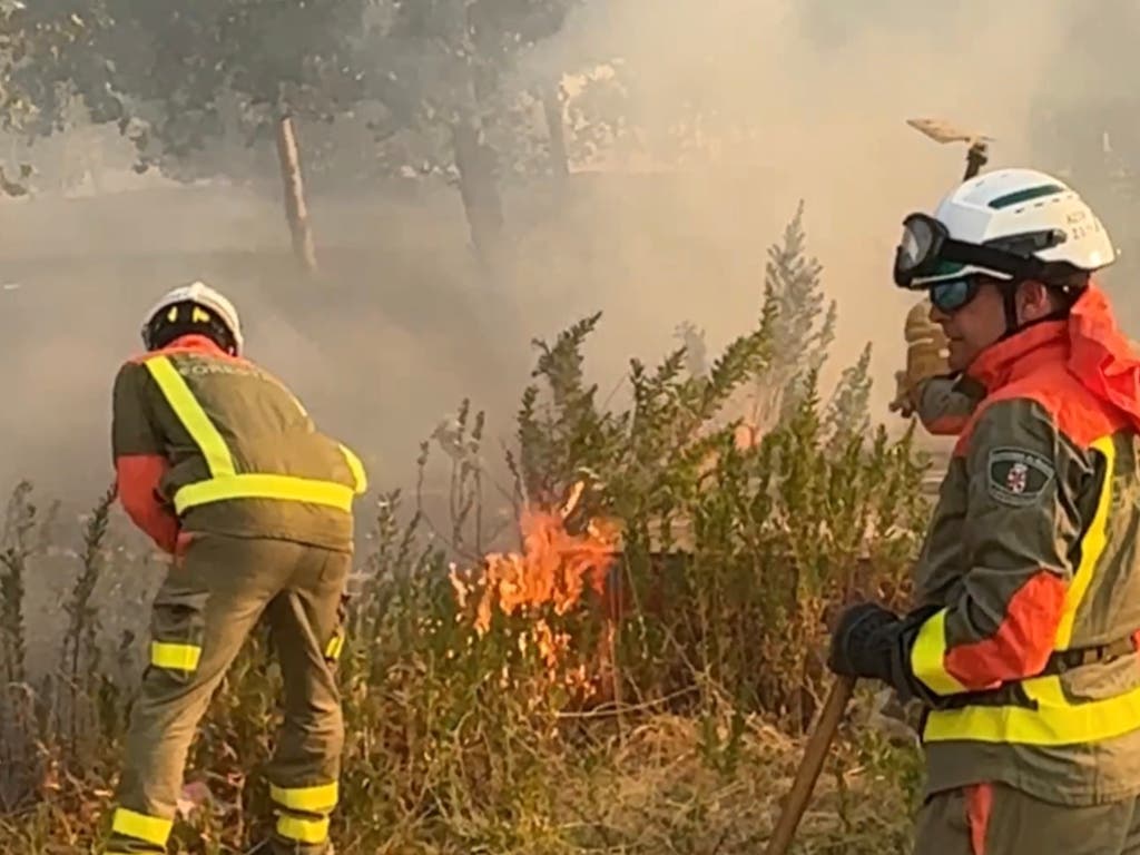 Estabilizado el incendio de Méntrida, que pudo ser provocado por una colilla
