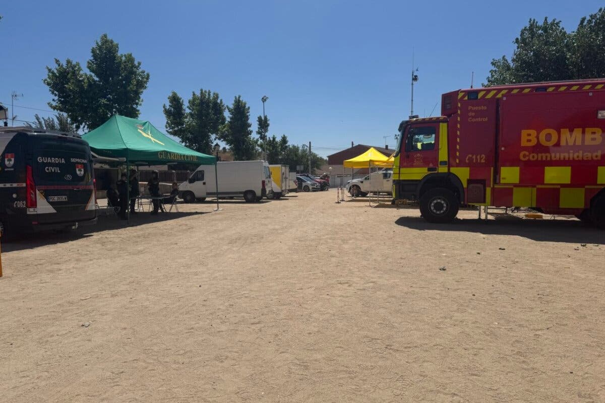 Controlado el incendio forestal de Méntrida que se extendió a la Comunidad de Madrid