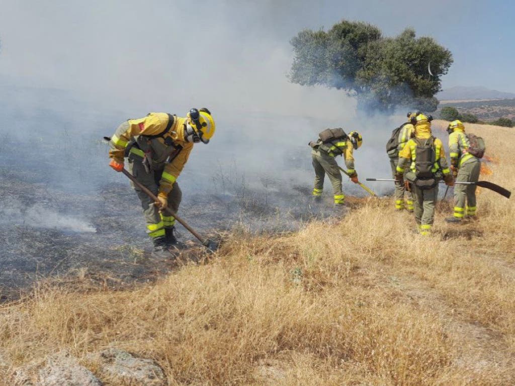 Controlado un incendio forestal de Colmenar Viejo tras afectar a pastos y pie de enebro
