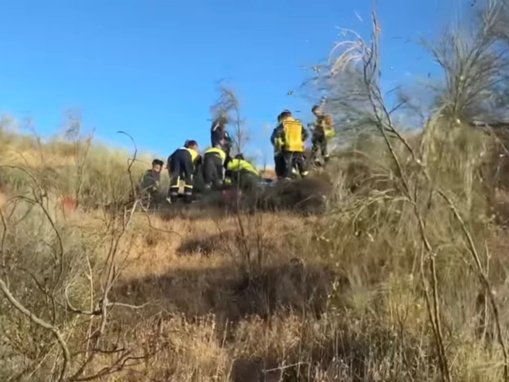 Herido un ciclista en Rivas tras sufrir una caída en una zona de difícil acceso cerca de la M-203