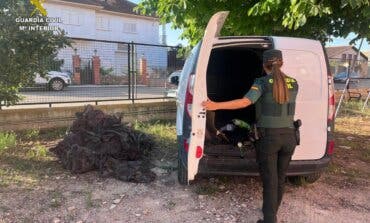 Detenidos en Guadalajara con 150 kilos de cable robado tras huir de un control de la Guardia Civil