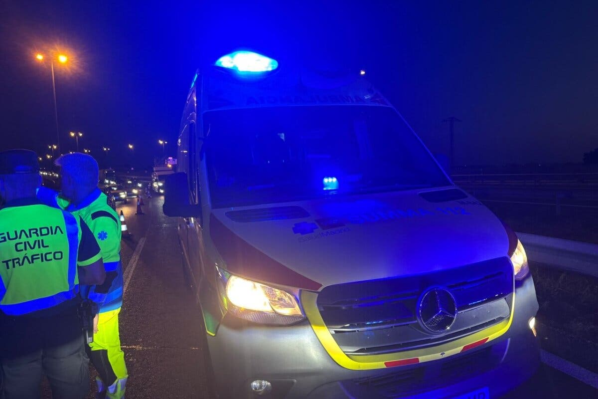Herido grave un motorista de 50 años en un accidente en la M-50