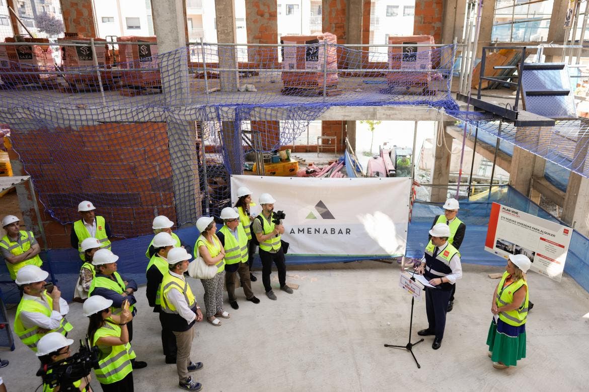 Avanza la construcción de 210 viviendas de alquiler asequible en Arganda 