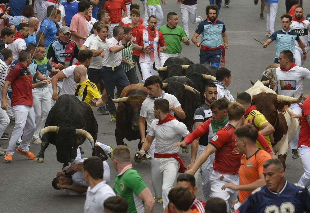 Siete heridos en el primer encierro de las fiestas de San Sebastián de los Reyes
