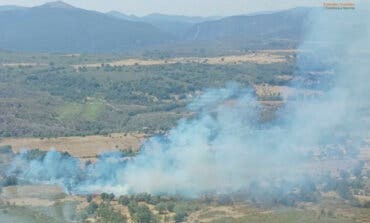 Controlado un incendio forestal en Campillo de Ranas (Guadalajara) tras movilizar 17 medios y 70 efectivos