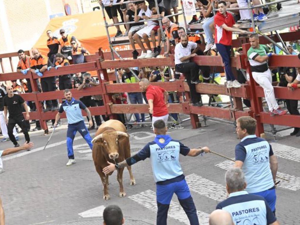 Diez heridos por contusiones en el cuarto encierro de Sanse