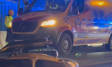 Herido grave un motorista en un choque frontal con un coche en Madrid