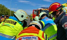 Dos heridos, uno grave, en un accidente de tráfico en la M-406 en Getafe