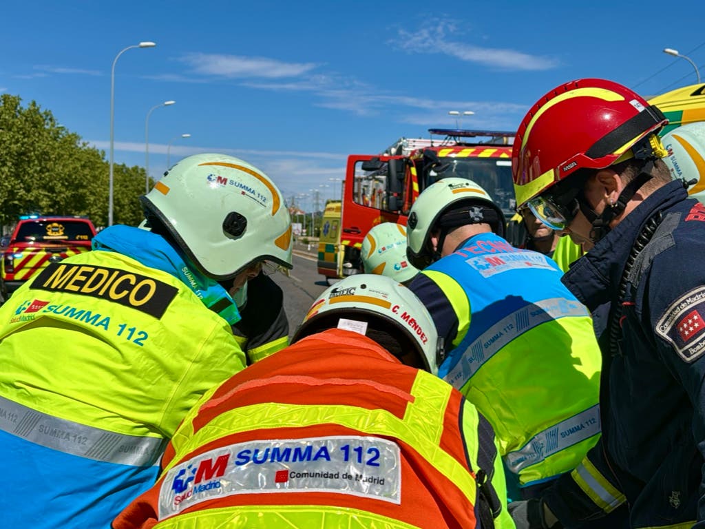 Dos heridos, uno grave, en un accidente de tráfico en la M-406 en Getafe