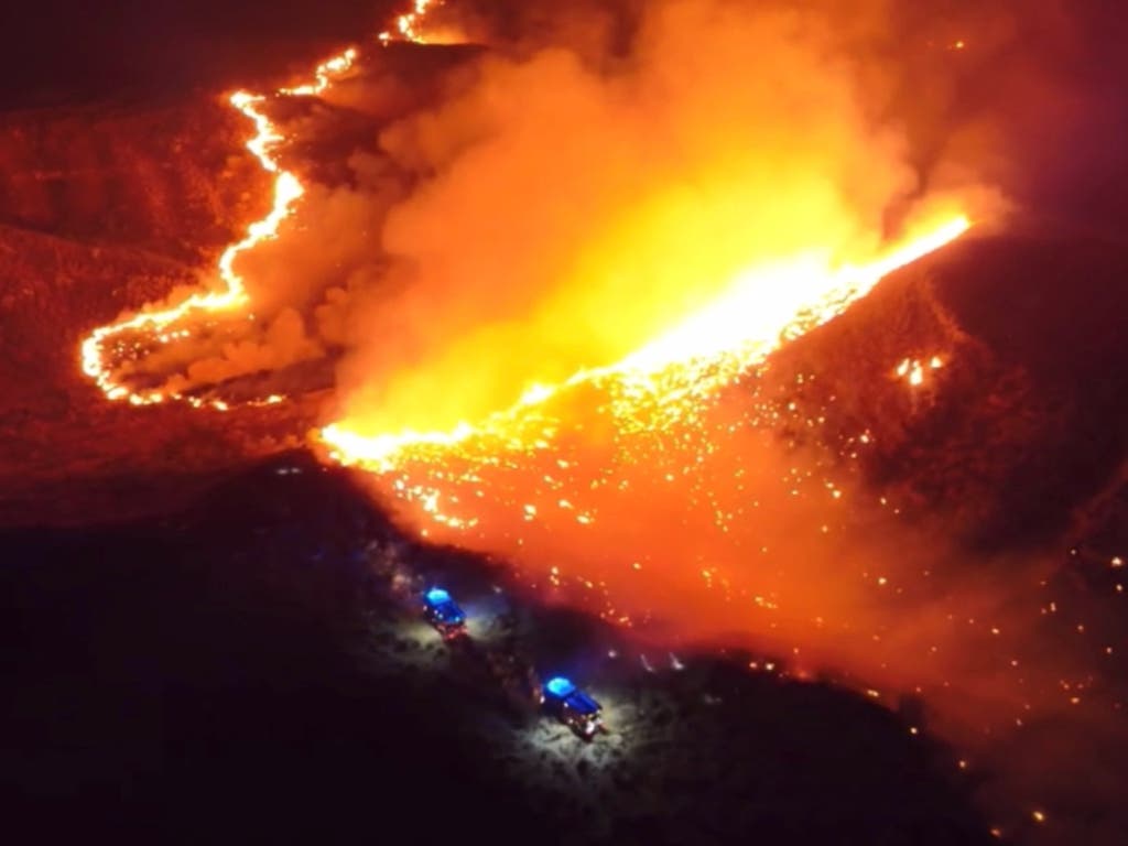 Desalojados 40 vecinos esta madrugada por un incendio forestal en Aranjuez
