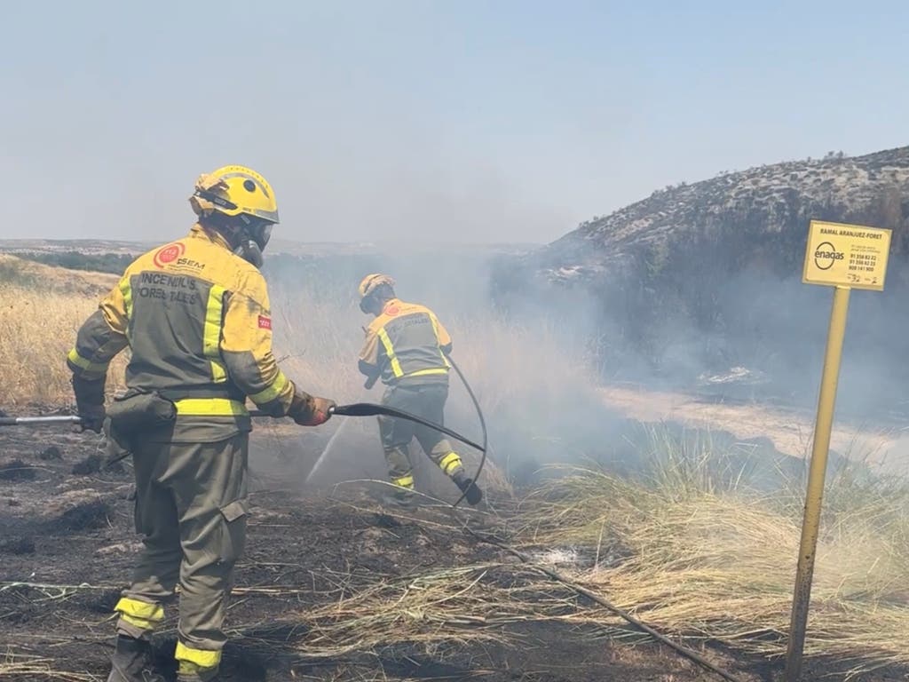Controlado el incendio de Aranjuez tras arrasar cerca de 300 hectáreas