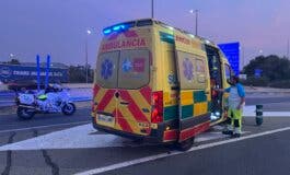 Muere un motorista de 23 años en un accidente de tráfico en la A-2 en Alcalá de Henares