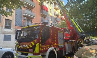 Un incendio obliga a desalojar un edificio de viviendas en Rivas-Vaciamadrid