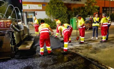 Torrejón asfalta la Avenida de las Estaciones, la principal vía del polígono Las Monjas