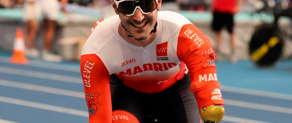 Nuevo triunfo para Christian Silva, el ciclista de Torrejón con un solo brazo