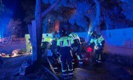 Herido grave un conductor de 45 años tras un brutal accidente en la A-5 en Madrid