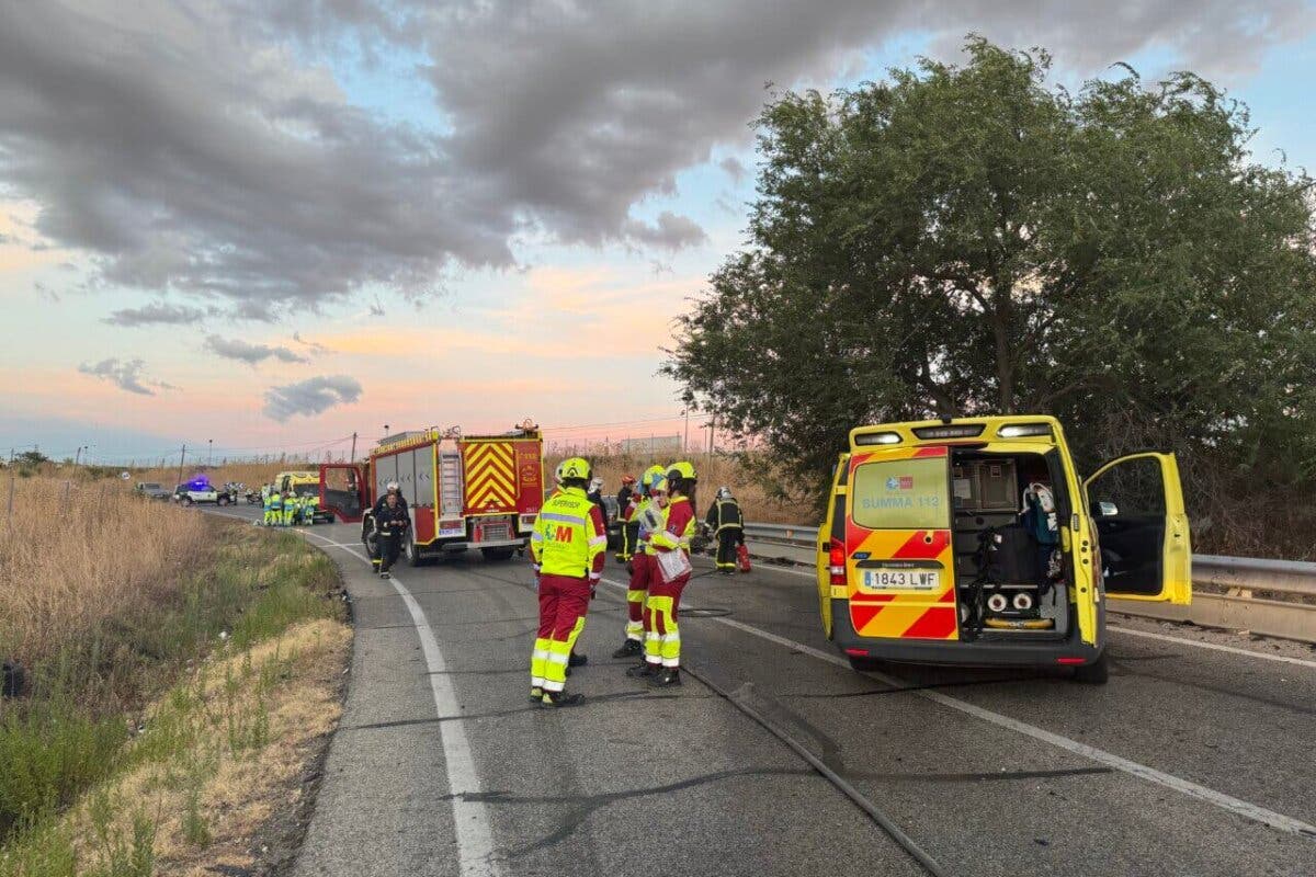 Muere un hombre de 47 años en un choque frontal en la M-225 en Loeches