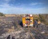 Un incendio arrasa dos hectáreas de pasto y vegetación en la Cañada Real
