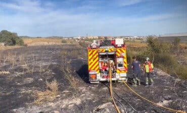 Un incendio arrasa dos hectáreas de pasto y vegetación en la Cañada Real