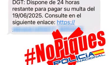 La Policía alerta de una estafa por SMS que suplantan a la DGT: «Mucho ojo, no piques»