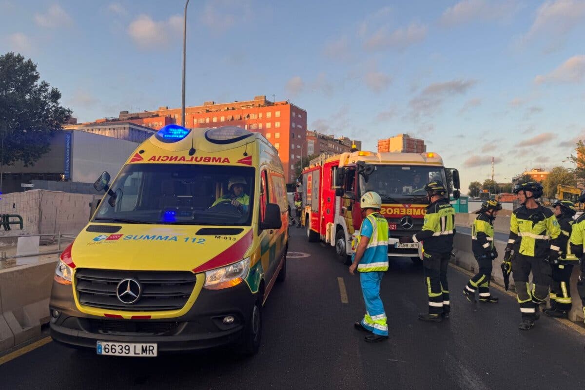 Muere un motorista en un accidente en la A-5 a la altura de Campamento