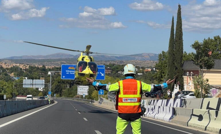 Muere una mujer de 45 años en un accidente de tráfico en la M-509 en Las Rozas