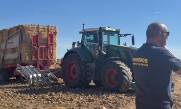 Herido grave en Valdetorres de Jarama tras quedar atrapado en el elevador de su tractor