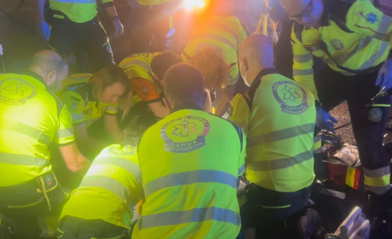 Herido grave un hombre atropellado por un autobús urbano en el Paseo de la Castellana