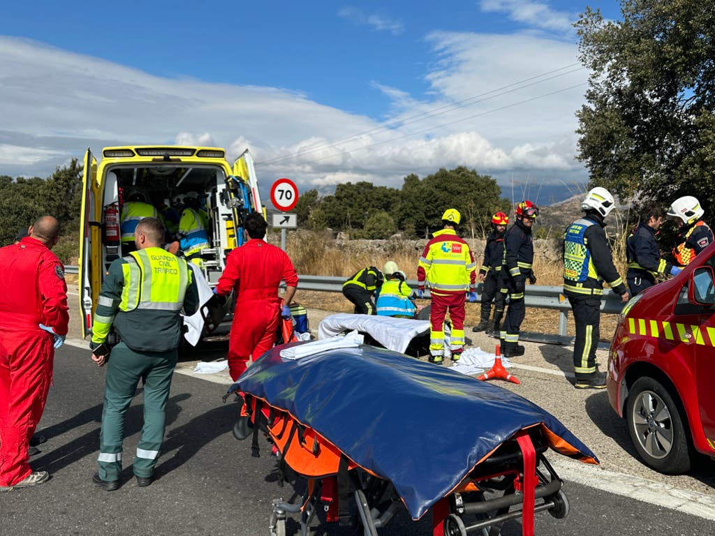 Muere un hombre y una mujer resulta herida grave en un choque frontal en la M-607